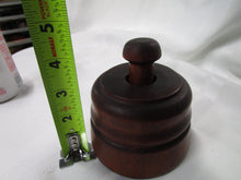 Load image into Gallery viewer, Vintage Solid Wood Large Round Butter Mold Pineapple Stamp Press
