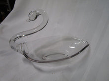 Load image into Gallery viewer, Vintage Duncan Miller Clear Glass Swan Trinket Ring Dish
