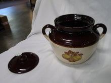 Load image into Gallery viewer, Vintage McCoy 342 Fruit Motif Bean Crock Pottery Pot with Lid
