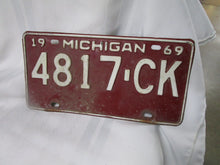 Load image into Gallery viewer, 1969 Michigan 4817-CK Car Tag License Plate
