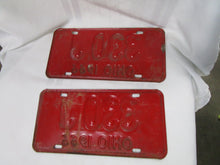 Load image into Gallery viewer, 1966 Ohio Matched Pair 330 J Car Tag License Plate Set
