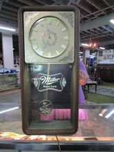 Load image into Gallery viewer, 1984 Miller High Life Electric Girl on the Moon Pendulum Wall Clock
