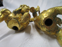 Load image into Gallery viewer, Vintage Musical Cherubs Architectural Salvage Solid Metal Figures
