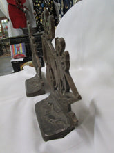 Load image into Gallery viewer, Vintage Bronze Clipper Sailing Ship Door Stop Bookend Pair
