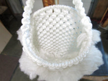 Load image into Gallery viewer, Vintage Macrame White Owl Pot Planter Holder with Top Strap
