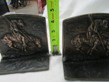 Load image into Gallery viewer, Vintage End of the Trail Bronze Bookends Pair
