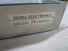 Load image into Gallery viewer, Vintage Sigma Electronics CSG-160 Color Sync Generator with Power Cord
