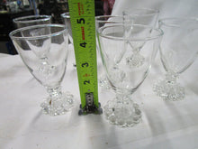 Load image into Gallery viewer, Vintage Anchor Hocking Boopie Clear Glass Juice Liquor Footed Glasses Set of 6
