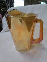 Load image into Gallery viewer, Vintage Jeanette Glass Carnival Hex Optic Handled Pitcher
