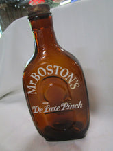 Load image into Gallery viewer, Vintage Mr. Boston&#39;s DeLuxe Pinch Brown Glass Liquor Bottle EMPTY with Metal Cap
