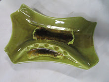 Load image into Gallery viewer, MCM California Pottery Avocado Green Speckled Cigarette Ashtray
