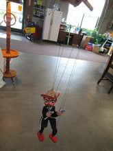 Load image into Gallery viewer, Vintage Mexico Woven Carry Bag and (3) Handmade Marionettes
