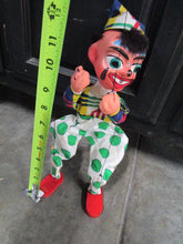 Load image into Gallery viewer, Vintage Mexico Woven Carry Bag and (3) Handmade Marionettes
