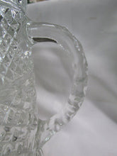 Load image into Gallery viewer, Vintage Anchor Hocking Wexford Waffle Clear Pressed Glass Pitcher

