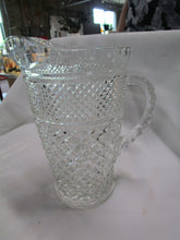 Load image into Gallery viewer, Vintage Anchor Hocking Wexford Waffle Clear Pressed Glass Pitcher
