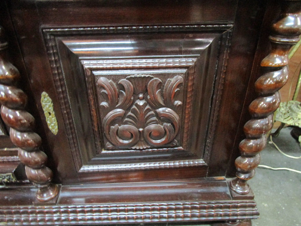 Antique Brazilian Wood Barley Twist Server Sideboard – Standpipe
