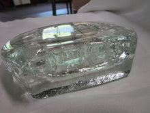 Load image into Gallery viewer, Vintage Pilgrim Glass Clear Glass Sailing Ship Paperweight
