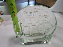 Load image into Gallery viewer, Vintage Pilgrim Glass Clear Glass Sailing Ship Paperweight
