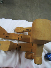 Load image into Gallery viewer, *Wooden Jointed Robot Doll, 1980&#39;s Don Ellefson, White Pine
