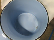 Load image into Gallery viewer, 1950&#39;s Blue Enamel Black Trim Diaper Pail with Lid and Swing Handle
