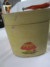 Load image into Gallery viewer, Vintage Trolly Stop Mushroom and Toad Train Box Purse with Bakelite Red Handle
