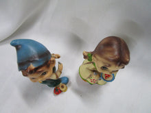 Load image into Gallery viewer, 1960&#39;s Wee Folks by Josef Originals Japan Pixie Elves Young Boy and Girl Pair
