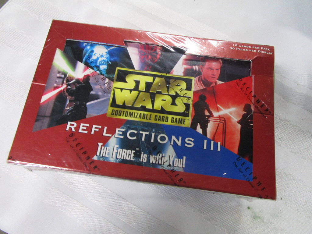 2001 Star Wars Reflections III CCG Collector Booster Box Factory Sealed Damaged Box