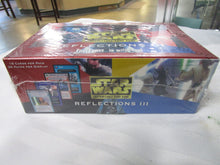 Load image into Gallery viewer, 2001 Star Wars Reflections III CCG Collector Booster Box Factory Sealed Damaged Box
