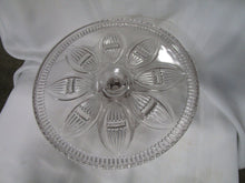Load image into Gallery viewer, Vintage Imperial Glass Kayak Pattern Clear Glass Pedestal Cake Stand
