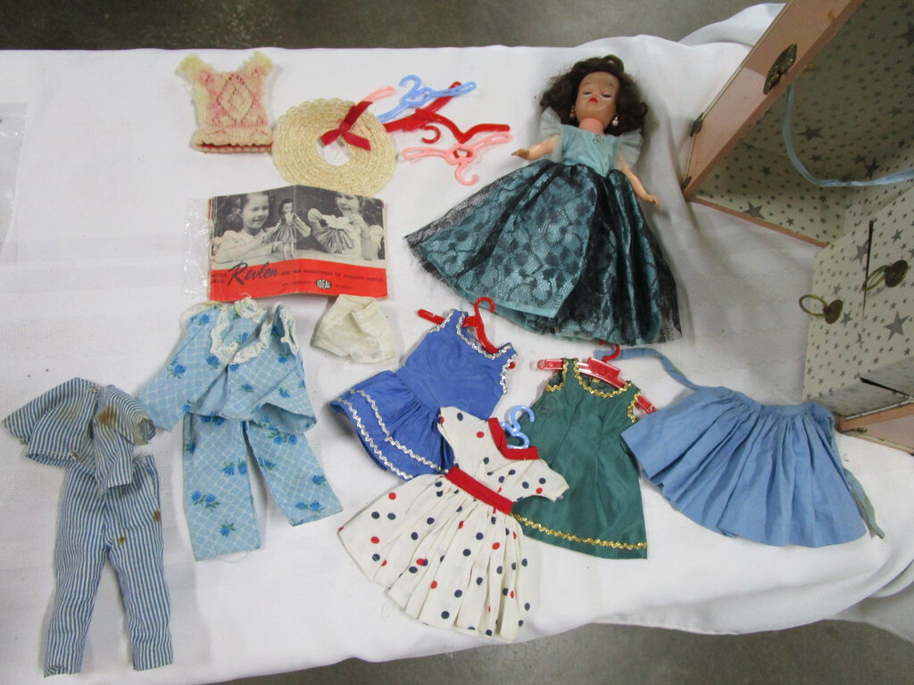 1950's Little Miss Revlon by IDEAL with Carry Locker and Clothes