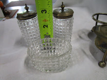 Load image into Gallery viewer, Vintage GB&amp;S Silverplate and Glass Table Condiment Set
