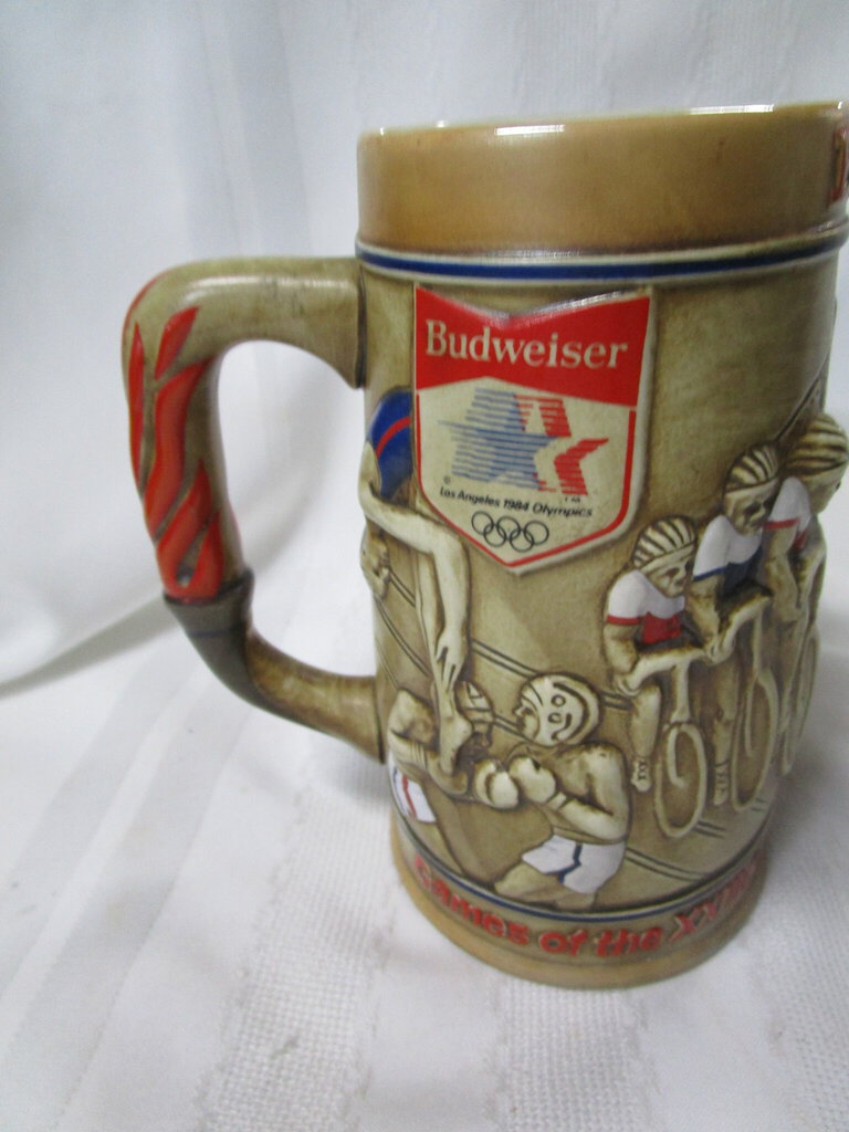1984 Budweiser Los Angeles Summer Olympics Collector Beer Stein