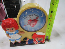 Load image into Gallery viewer, 1974 Janex Raggedy Ann &amp; Andy Talking Alarm Clock NOT WORKING
