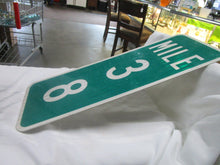 Load image into Gallery viewer, Vintage FL DOT Green/White Aluminum Mile 38 Road Highway Man Cave Sign Decor
