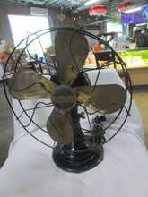 Load image into Gallery viewer, Vintage Peerless Electric Co. Brass Blade Electric Table Fan with Brass Blades Decor Fan
