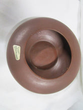 Load image into Gallery viewer, Vintage Haeger Flower-Ware Chocolate Brown Ceramic Lily Bowl Planter
