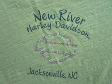 Load image into Gallery viewer, Harley Davidson, 2XL, Womens Shirt, Green Harley Angel, Jacksonville NC
