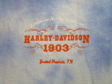 Load image into Gallery viewer, Harley Davidson, XLarge, Womens Shirt, Blue Tie Die, Grand Prairie TX
