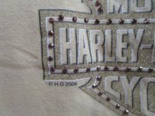 Load image into Gallery viewer, Harley Davidson, 2008, XL, Womens Shirt, Tan, Paris France, No Tag
