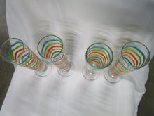 Load image into Gallery viewer, Vintage Fiesta Banded Stockholm Style Pilsner Tall Glasses Set of 4
