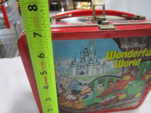 Load image into Gallery viewer, 1980 Aladdin Walt Disney&#39;s Wonderful World Metal Lunchbox No Thermos
