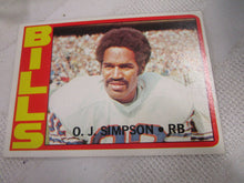 Load image into Gallery viewer, 1972 Topps #160 OJ Simpson Buffalo Bills RB Football Card
