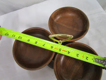 Load image into Gallery viewer, Vintage Margaret Studios Rotating Nut Candy 3 Bowl Lazy Susan
