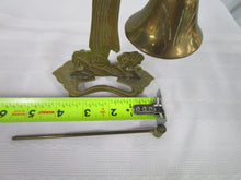 Load image into Gallery viewer, Vintage Asian Oriental Brass Man with Dinner Bell and Hammer
