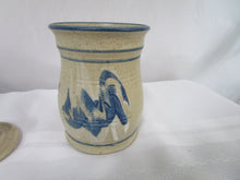 Load image into Gallery viewer, Vintage Artist Signed Pottery Honey Jar with Lid
