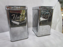 Load image into Gallery viewer, MCM Retro Canette Flour Sugar Metal Kitchen Canisters with Lids
