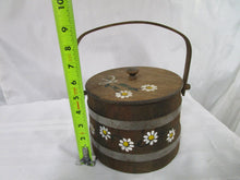 Load image into Gallery viewer, Vintage Basketville Handpainted Daisies Wood Firkin Basket
