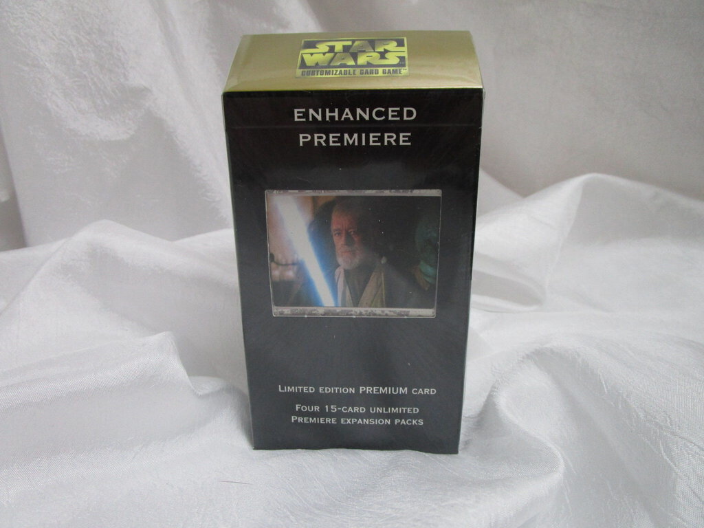 1998 Star Wars Enhanced Premiere CCG Box (Sealed), Obi-Wan with Lightsaber