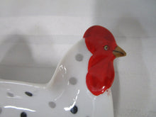 Load image into Gallery viewer, Vintage Lefton Ceramic Hen Rooster Trinket Ashtray Dish Set of 2
