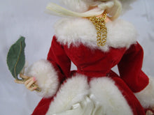 Load image into Gallery viewer, Vintage Artmark Bradley Victorian Christmas Holiday Doll with Original Plastic Stand
